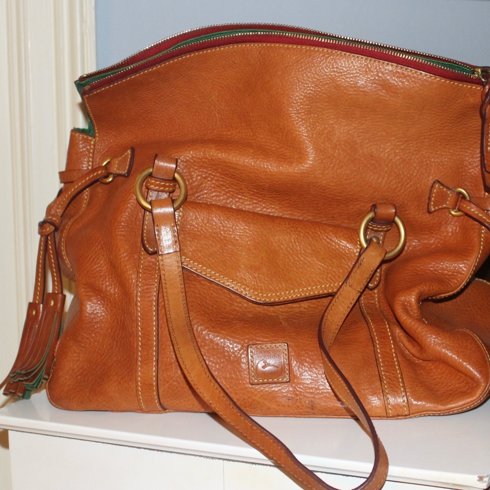 Dooney & Bourke Florentine Smith Bag in natural leather - Picture 2 of 15